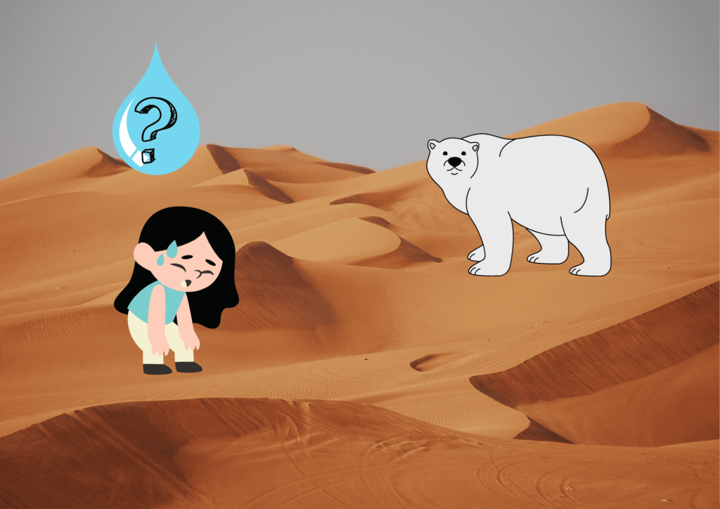 Polar Bear in Desert - Puzzles ChatGPT